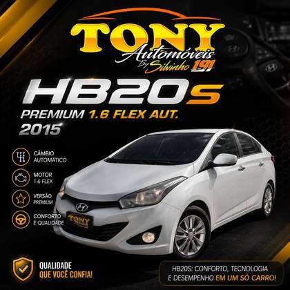 HYUNDAI HB20S 1.6 PREMIUM 16V FLEX 4P AUTOMÁTICO